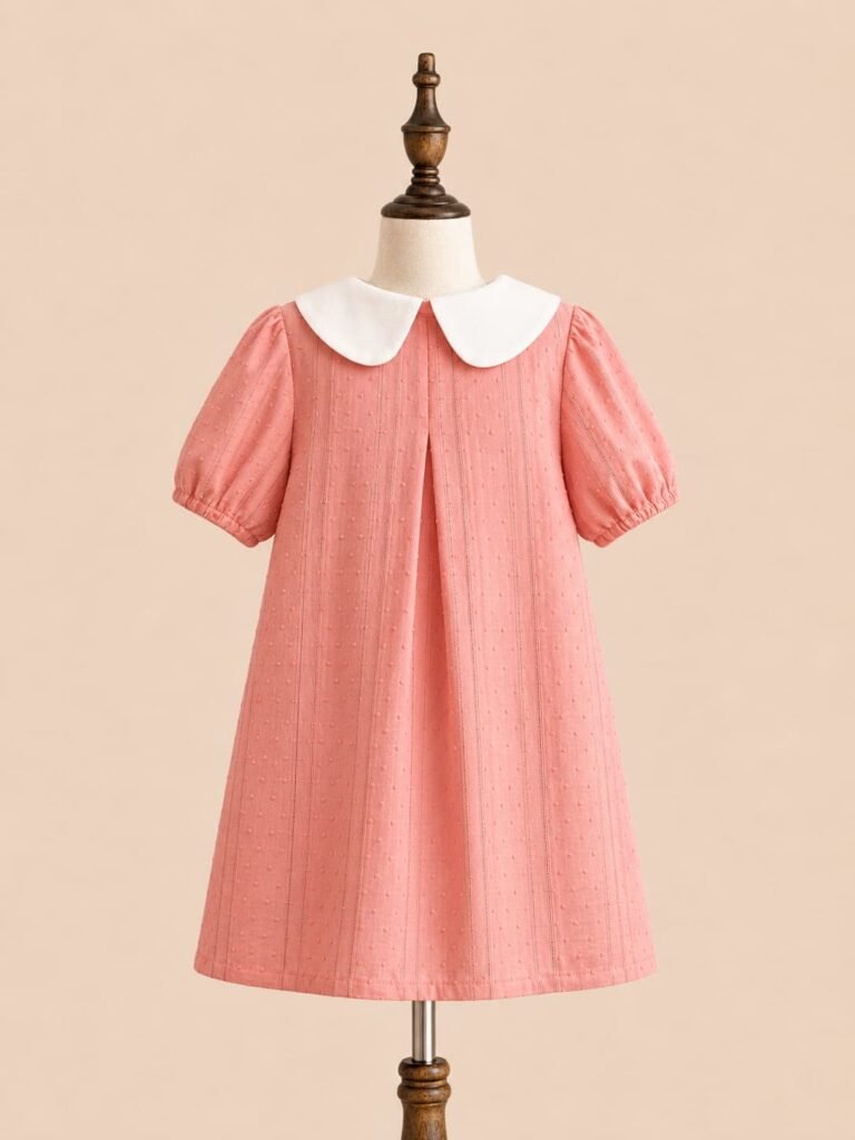 vestido con cuello bebe-Leemba Kids