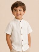 Niño con camisa modelo Luna Léemba Kids