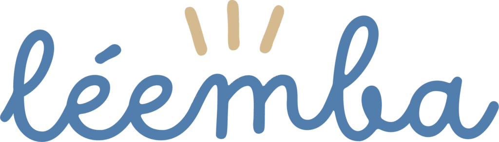 Logo de léemba - azul beige