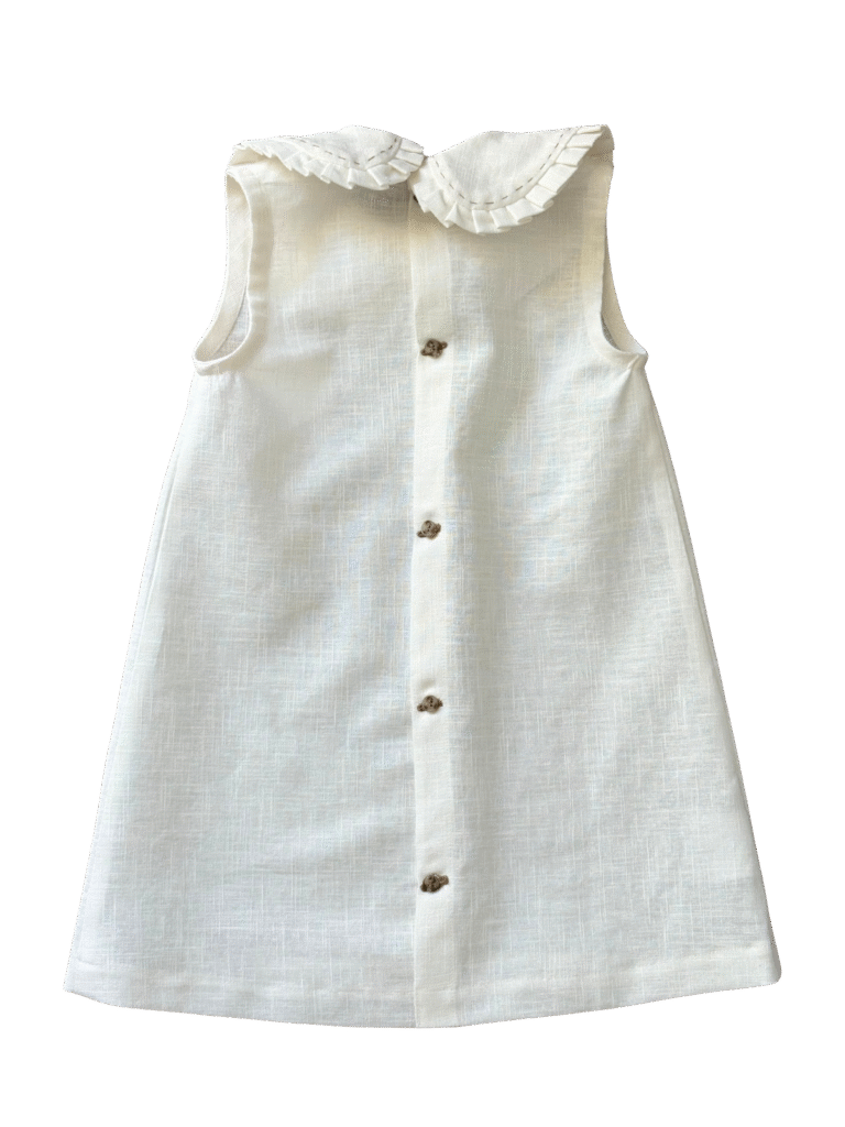 vestido de lino de niña