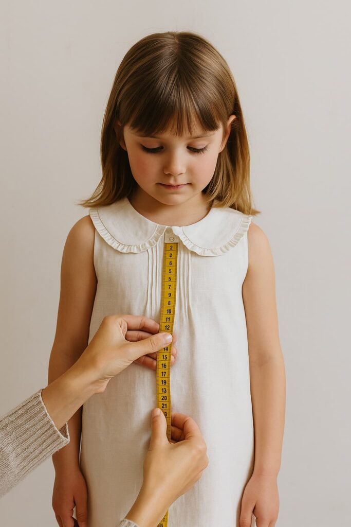 Toma de talla a niña