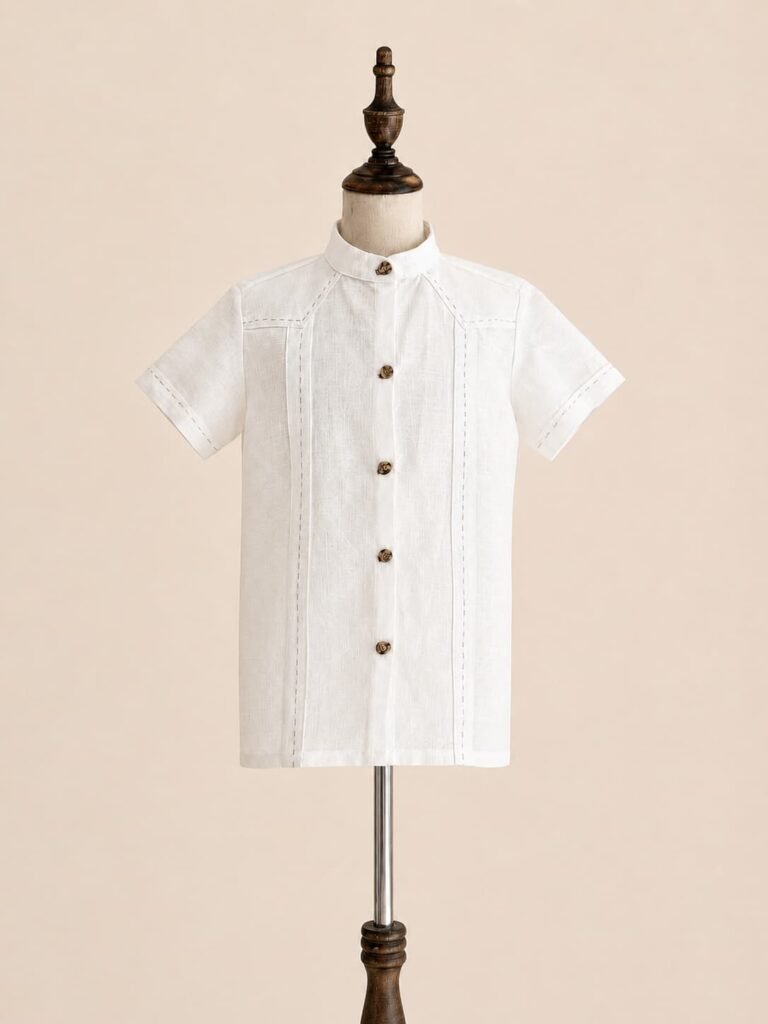 camisa de lino para niño Modelo LUNA
